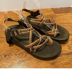 Chacos Women’s ZX2 Double Strap Hiking Sandals – Brown/Coral – Sz 9 Outdoor Gear